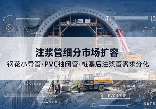 麻江注浆管细分市场扩容，隧道钢花小导管、PVC 袖阀管、桩基后注浆管需求分化