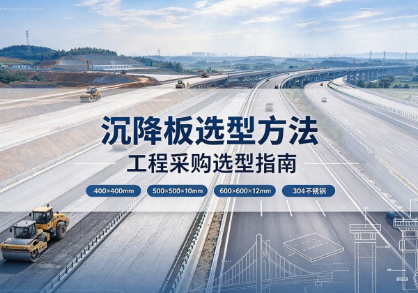 麻江沉降板选择方法